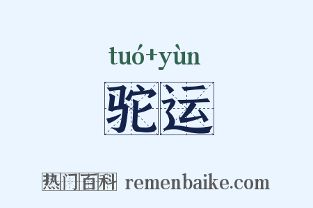 驼运是什么意思的图片